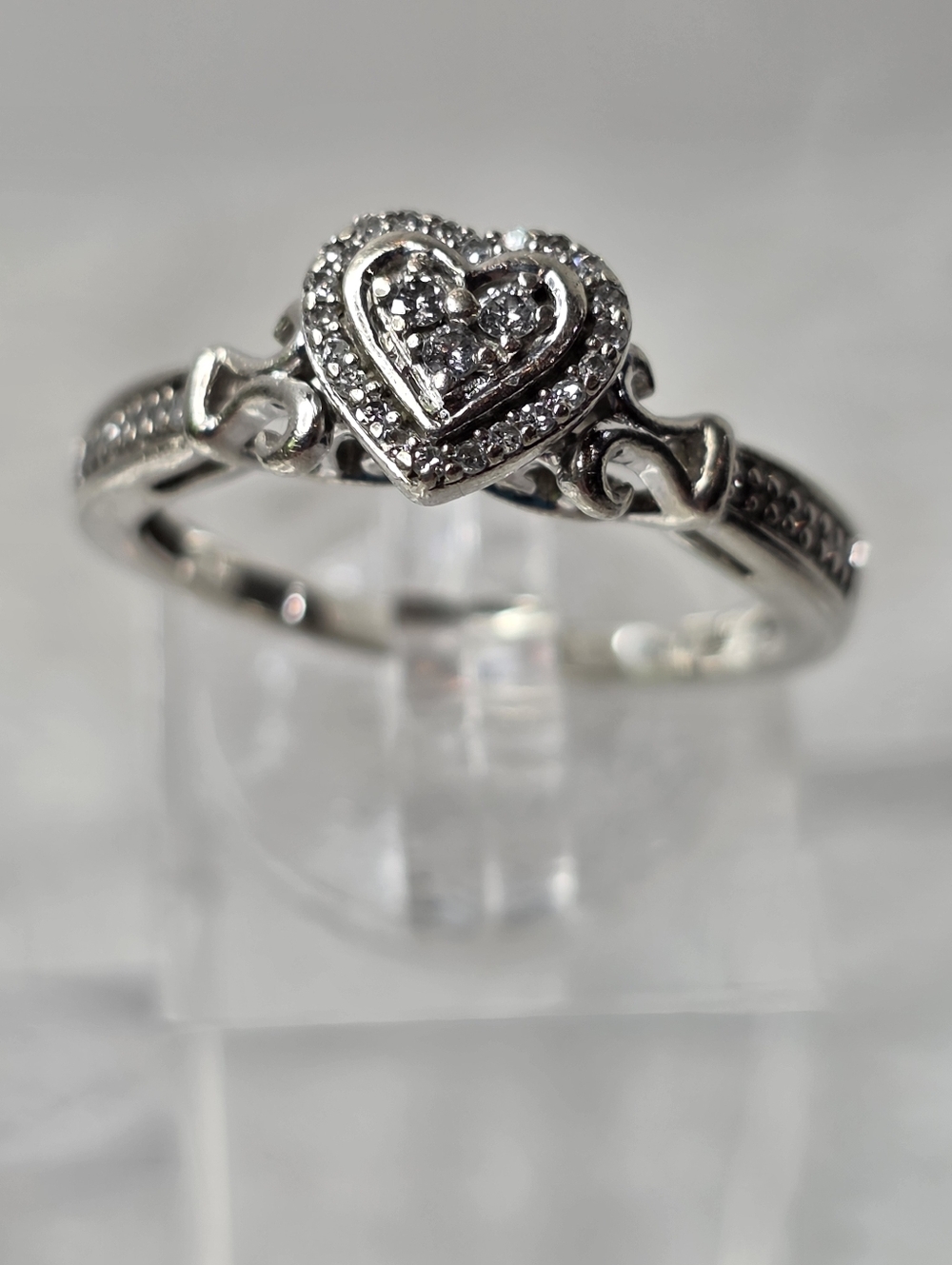 Hallmark Sterling Silver Diamond Heart Ring